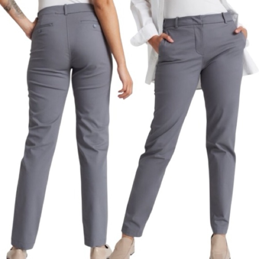 Kit & Ace Navigator Commute Pant Grey Women's Size 14 Quick Dry Water Repellent